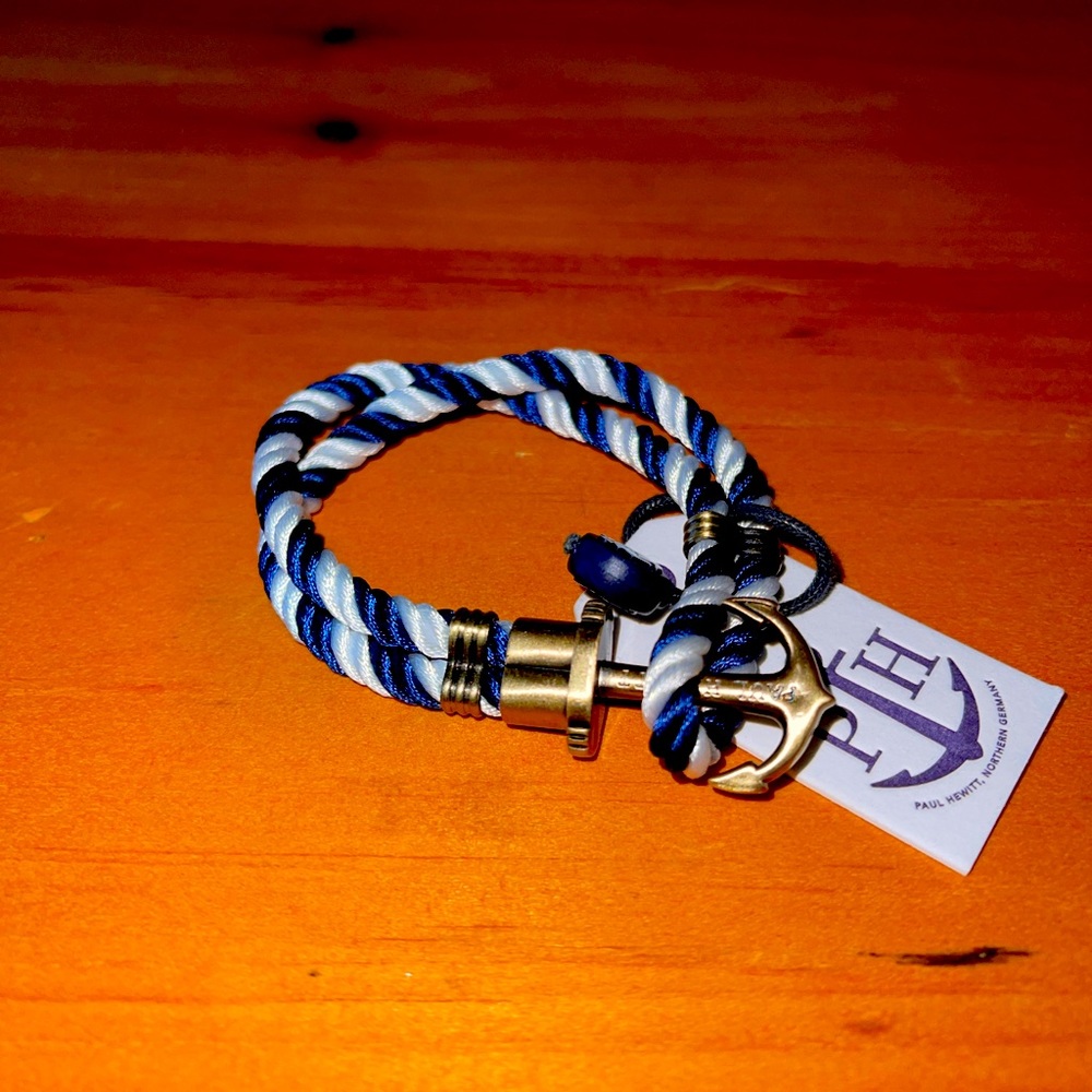 Paul Hewitt Anchor Bracelet Nylon Blue-White M